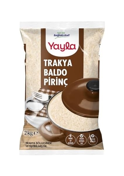 Yayla 2 kg Trakya Baldo Pirinç fiyatları
