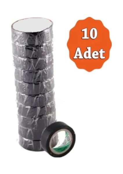 Elektrik Bandı Izola Bant 10 Adet Bant Elektrikçi Bantı Izole