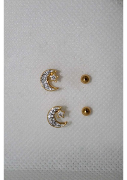 316L Paslanmaz Çelik Ay Yıldız Taşlı Kadın Küpe Seti – Şık ve Dayanıklı Tasarım fiyatları