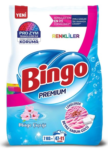 Bingo Premium Toz Çamaşır Deterjanı 7 kg Renkli modelleri