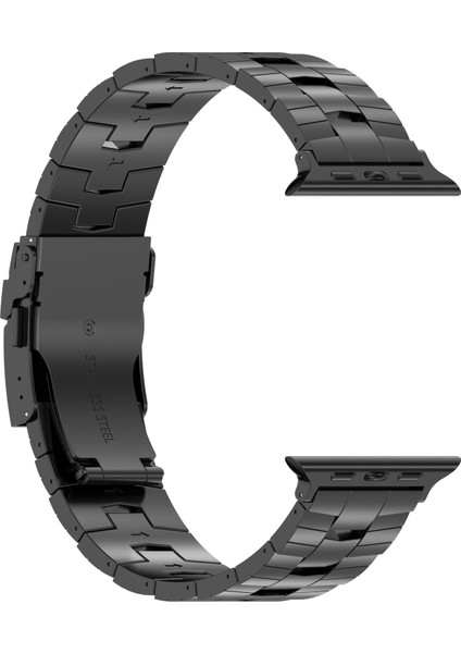 Apple Watch Series 10 42MM/9 8 7 41MM/SE (2023) Se (2022) Se 6 5 4 40MM/3 2 1 38MM Titanyum Alaşımlı Bilezik Bandı-Siyah (Yurt Dışından) indirimleri