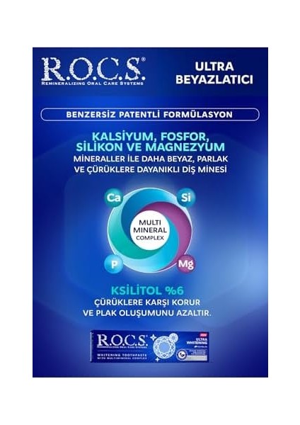 R.o.c.s. Ultra Whitening Ultra Beyazlatici Diş Macunu, 94G