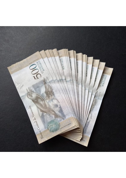 3996368F57598F2DAF 2017 Venezuela 500 Bolivar Çil Deste Eski Yabancı Kağıt Para fiyatları