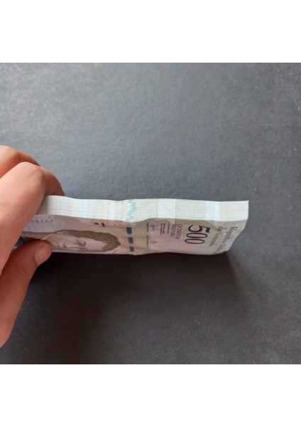 3996368F57598F2DAF 2017 Venezuela 500 Bolivar Çil Deste Eski Yabancı Kağıt Para modelleri