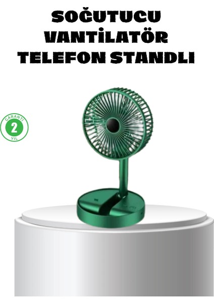Katlanabilir Mini Fan – 3 Kademeli Soğutma, Şarjlı