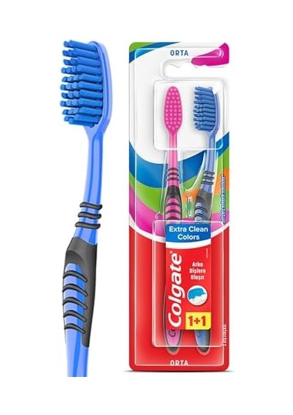 Colgate Extra Clean Colors 1+1 Diş Fırçası