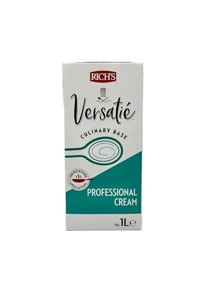 Rich's Versatie Professional Cream - Sıcak Mutfak Uygulamaları Için Bitkisel Yağlı Şekersiz Krema - 1 L fiyatları