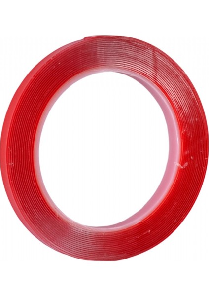 Carpi 10 mm x 5 mt Çift Taraflı Silikonlu Bant Şeffaf BR6570171