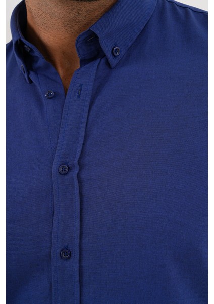 Gömlek Pamuklu Oxford Kumaş Yıkamalı Regular Mevsimlik Erkek Gömlek modelleri