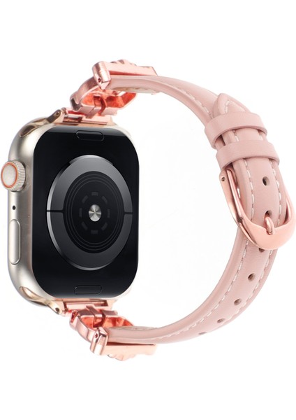 Apple Watch Series 10 42MM/9 8 7 41MM/SE (2023) Se (2022) Se 6 5 4 40MM/3 2 1 38MM Saat Kayışı - Gül Altın/pembe (Yurt Dışından)
