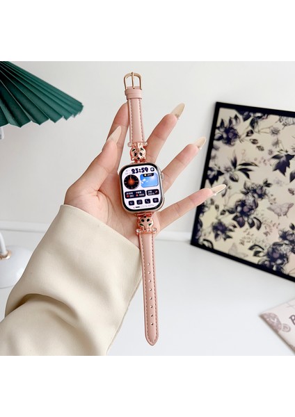 Apple Watch Series 10 42MM/9 8 7 41MM/SE (2023) Se (2022) Se 6 5 4 40MM/3 2 1 38MM Saat Kayışı - Gül Altın/pembe (Yurt Dışından) indirimleri