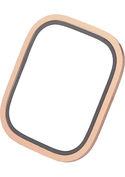 Apple Watch Ultra 2 49MM/ULTRA 49MM Ekran Koruyucu Titanyum Alaşımlı Çerçeve Yüksek Alüminyum-Silikon Cam Filmi-Altın (Yurt Dışından)