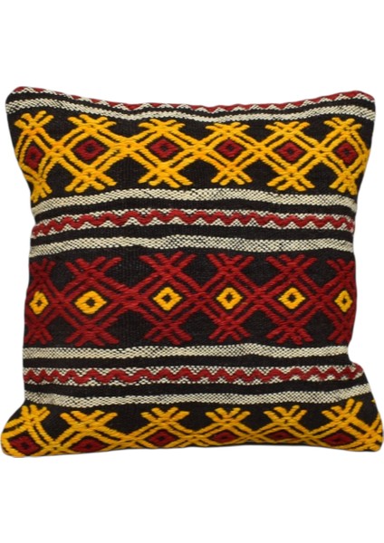 El Dokuma Kilim Kırlent Yastık Kılıfı 0236 - Yeni - Çok Renkli