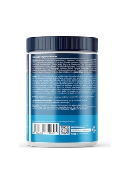 Naturagen Vity Shake Powder 480G Biscuit Flavored