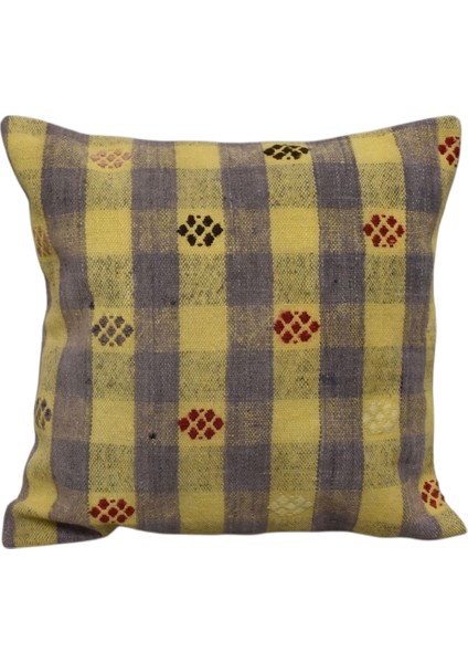 El Dokuma Kilim Kırlent Yastık Kılıfı 0234 - Yeni - Çok Renkli
