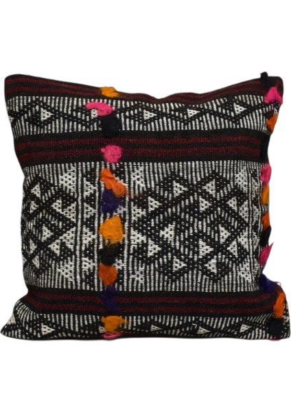 El Dokuma Kilim Kırlent Yastık Kılıfı 0235 - Yeni - Çok Renkli