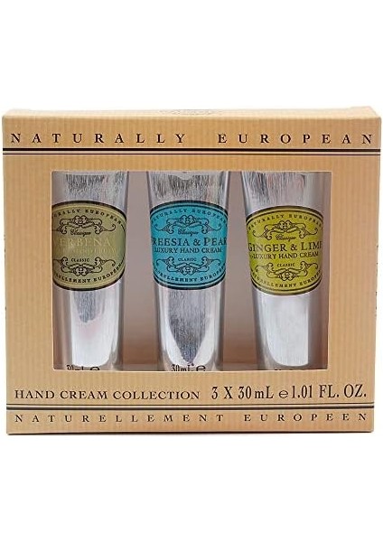 Naturally European Mini El Kremi Ginger & Lime - Verbena - Freesia & Pear Set 3 x 30 ml modelleri