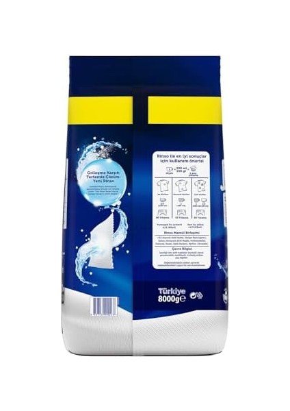 Rinso Beyaz Sirke ve Çamaşır Sodası Beyazlar Için Toz Deterjan 8 kg fiyatları