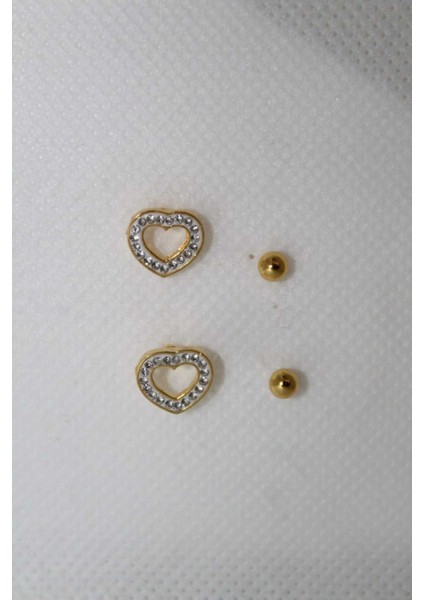 Kadın 316L Paslanmaz Çelik Küpe Seti – Kalp Figürlü Zarif Hediye Seti fiyatları