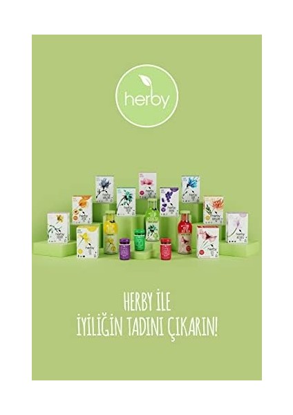 Herby Detox Tea Diyete Destek Detoks Bitki Çayı, 4'lü Paket