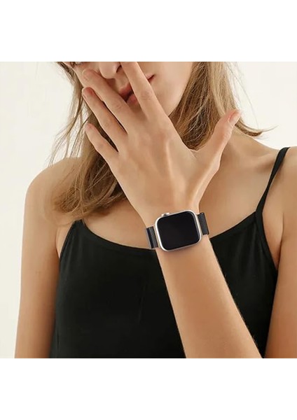 Kalebol Apple Watch Series 10 42MM/9 8 7 41MM/SE (2023) Se (2022) Se 6 5 4 40MM/3 2 1 38MM Milano Metal Saat Kayışı - Yıldız Işığı/turuncu (Yurt Dışından) fırsatları