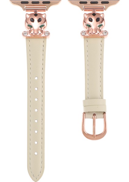 Apple Watch Series 10 46MM/ULTRA 2 Ultra 49MM/9 8 7 45MM/SE (2023) Se (2022) Se 6 5 4 44MM/3 2 1 42MM Saat Kayışı - Gül Altın/starlight (Yurt Dışından) fiyatları