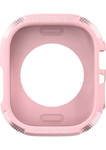 Apple Watch Series 9/8/7 41 mm Düşmeye Karşı Koruyucu Tpu Çerçeve Kapağı - Pembe (Yurt Dışından) fırsatları