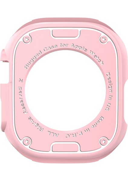 Apple Watch Series 9/8/7 41 mm Düşmeye Karşı Koruyucu Tpu Çerçeve Kapağı - Pembe (Yurt Dışından) indirimleri