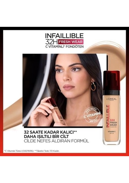 L'oréal Parıs Infaillible 32H Fresh Wear C Vitaminli Fondöten - 220 Sable Sand 30 ml fiyatları