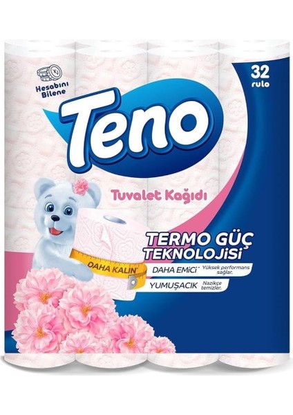 Teno Pudra Kokulu Tuvalet Kağıdı 32 Adet