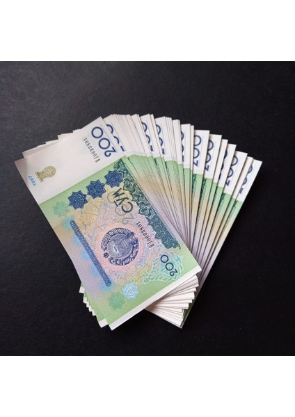 3996368F5774087535 1997 Özbekistan 200SOM Çil 100ADET 1 Deste Eski Kağıt Para indirimleri