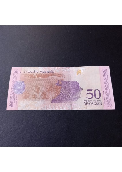 3996368F3FEF60C3D9 2018 Venezuela 50BOLIVAR Çil Eski Yabancı Kağıt Para fiyatları