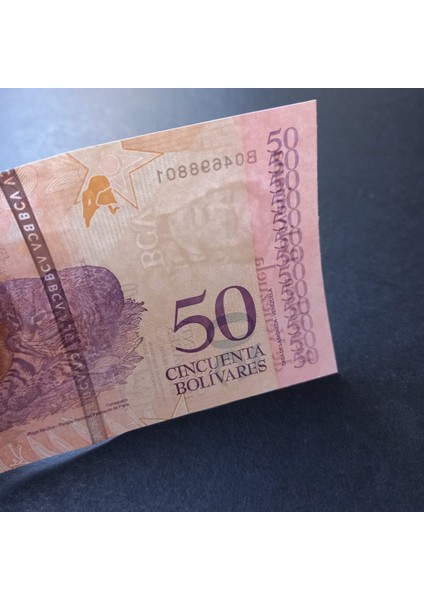 3996368F3FEF60C3D9 2018 Venezuela 50BOLIVAR Çil Eski Yabancı Kağıt Para fırsatları