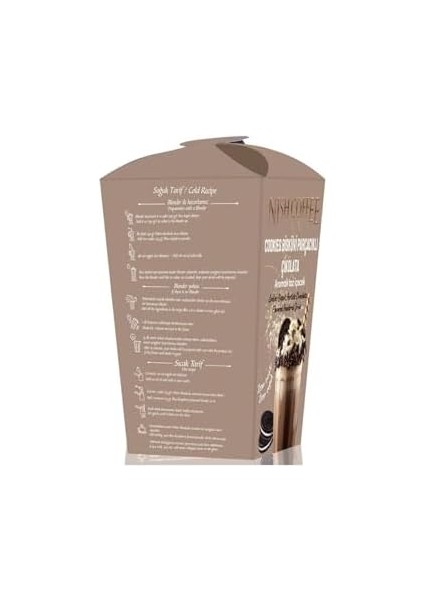 Nish Cookies Bisküvi Parçacıklı Çikolata Aromalı Toz Içecek 250 gr