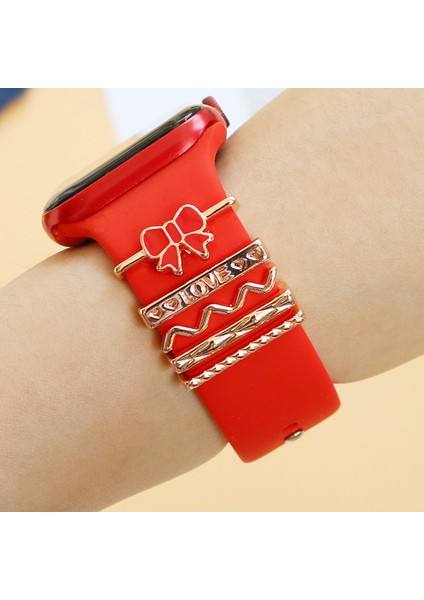 Evrensel Akıllı Saat Kayışı Takıları Metal Dekoratif Takılar Döngüler Saat Kayışı Süsleri Yapay Elmaslı (Kayışsız) - Stil D (Yurt Dışından) fiyatları