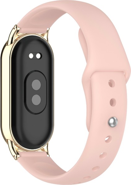 12 mm Evrensel Akıllı Saat Ters Tokalı Silikon Saat Kayışı Için Yedek Bant - Açık Pembe (Yurt Dışından)