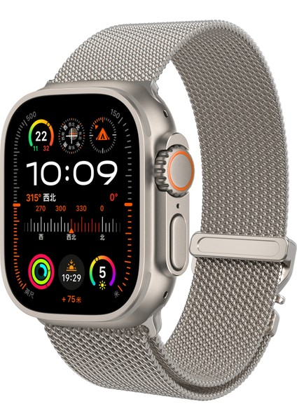Apple Watch Series 10 46MM/ULTRA 2 Ultra 49MM/9 8 7 45MM/SE (2023) Se (2022) Se 6 5 4 44MM/3 2 1 42MM-TITANYUM Için Milanese Saat Kayışı (Yurt Dışından) modelleri