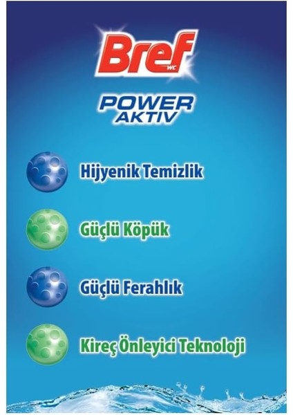 Bref Power Active Çam ve Lavanta Kokulu 4'lü Klozet Bloğu 4 x 50 G, Çam & Lavanta 4 modelleri