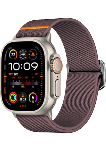 Apple Watch Series 10 46MM/ULTRA 2 Ultra 49MM/9 8 7 45MM/SE (2023) Se (2022) Se 6 5 4 44MM/3 2 1 42MM Için Kalebol Naylon Saat Kayışı - Mor (Yurt Dışından) indirimleri
