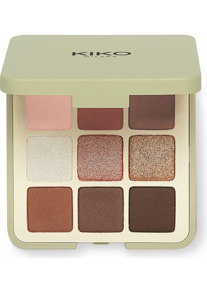 Kiko Milano 9'lu Far Paleti - New Green Me Eyeshadow Palette 101 Cool Spice (101 Cool Spice)