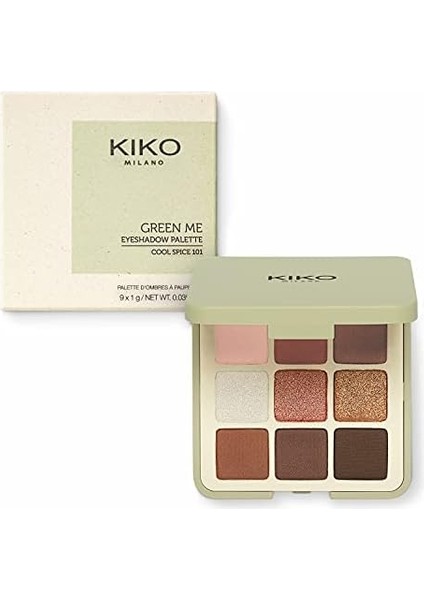 Kiko Milano 9'lu Far Paleti - New Green Me Eyeshadow Palette 101 Cool Spice (101 Cool Spice) modelleri