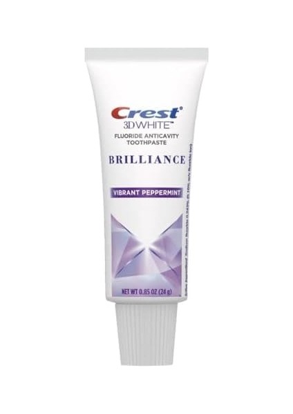 Crest 3D White Brilliance Gelişmiş Beyazlatma Teknolojisi Artı Gelişmiş Leke Koruyucu Diş Macunu, Canlı Nane, 0.85 Ons