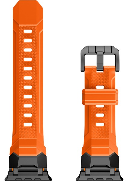 Apple Watch 10 46MM/ULTRA 2/ultra 49MM/9 8 7 45MM/SE (2023) Se (2022) Se 6 5 4 44MM/3 2 1 42MM Sıvı Silikon Kayış-Titanyum+Turuncu (Yurt Dışından) indirimleri