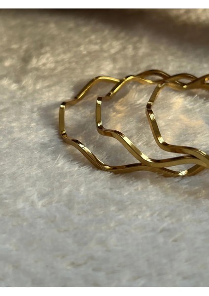 Kadın Ajda Model 3’lü Çelik Bilezik Seti – Zikzak Desenli Zarif Hediye Seti fiyatları