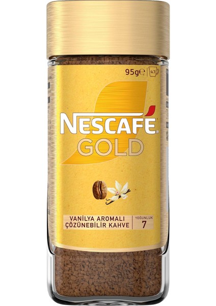 Nescafe Gold Vanilya Aromalı Çözünebilir Kahve Kavanoz 95G