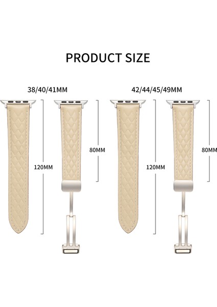 Apple Watch Series 10 46MM/ULTRA 2 Ultra 49MM/SERIES 9 8 7 45MM/SE (2023) Se (2022) Se 6 5 4 44MM/3 2 1 42MM - Starlight (Yurt Dışından) indirimleri