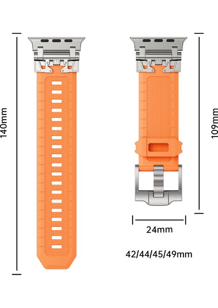 Apple Watch 10 46MM/ULTRA 2/ultra 49MM/9 8 7 45MM/SE (2023) Se (2022) Se 6 5 4 44MM/3 2 1 42MM Tpu Saat Kayışı - Siyah/gri (Yurt Dışından) modelleri