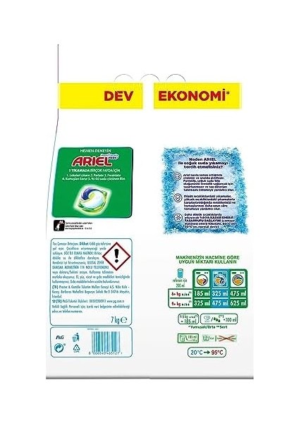 Ariel Dağ Esintisi Renklilere Özel Çamaşır Deterjanı 7 kg 46 Yıkama fiyatları