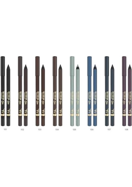 Golden Rose Tattoo Gel Eye Pencil Waterproof No: 103 - Suya Dayanıklı Jel Göz Kalemi modelleri