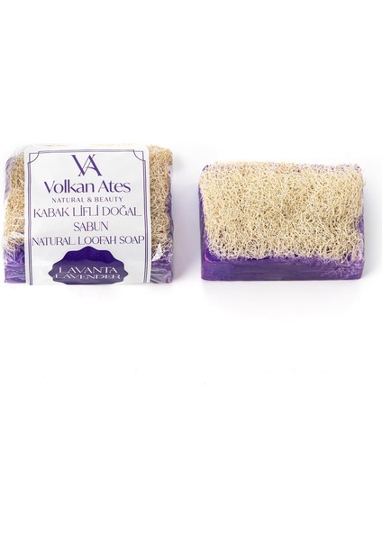 Volkan Ates Natural & Beauty Lavanta Yağlı Kabak Lifli Doğal Sabun 130 gr fiyatları
